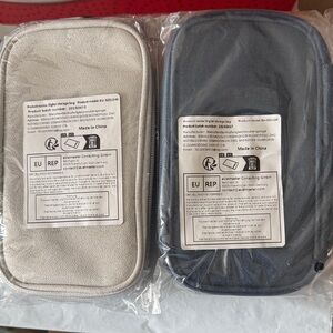 Digital Storage Pouch Duo - Light Beige & Dark Navy